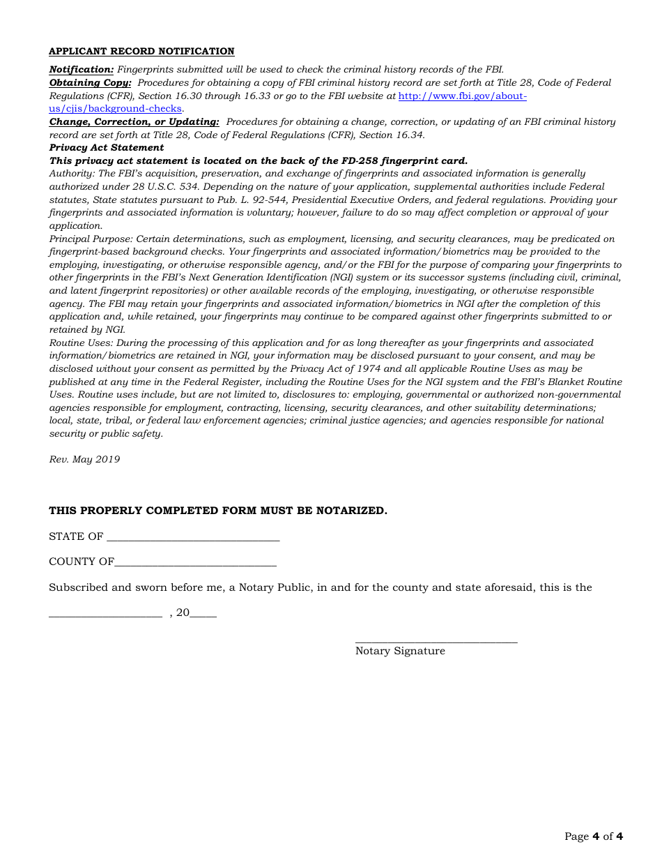 Alarm Systems Technician Renewal Application - Arkansas, Page 4