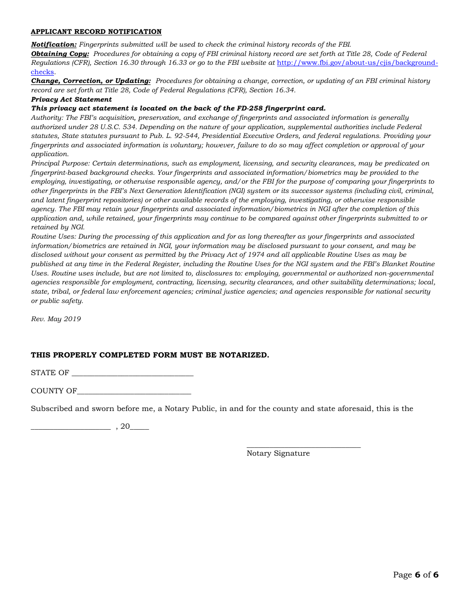 Alarm Systems Company Renewal Application - Arkansas, Page 6