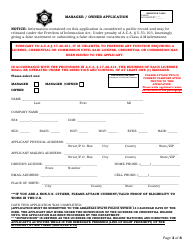 Security or Investigation Company Application - Arkansas, Page 3