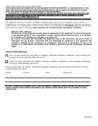 Security or Investigation Branch Location Application - Arkansas, Page 3