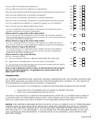 Training Personnel Application - Arkansas, Page 3