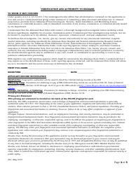 Training Personnel Application - Arkansas, Page 4