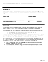 Credentialed Private Investigator Application - Arkansas, Page 2