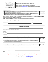 Cna Reinstatement Application: Competency Evaluation Program Required - South Dakota, Page 2