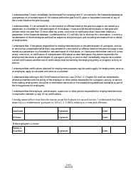 Disclosure Statement for Employment - Pennsylvania, Page 2
