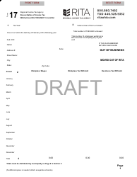 Form 17 Reconciliation of Income Tax Withheld and W-2/1099-nec Transmittal - Draft - Ohio, Page 2