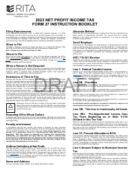 Instructions for Form 27 Net Profit Tax Return - Draft - Ohio, Page 2
