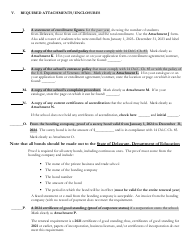 Delaware Certificate of Approval to Operate a Private Business or Trade School - 4th Quarter Renewal Application - Delaware, Page 8