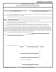 Document preview: ENG Form 1258 Right-Of-Entry for Survey and Exploration