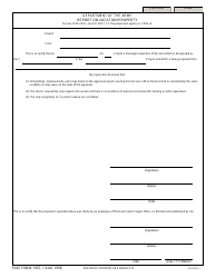 Document preview: ENG Form 1567 Report on Vacation of Property