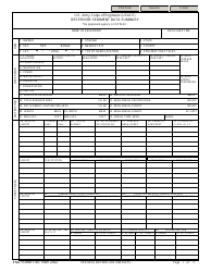 ENG Form 1787 Reservoir Sediment Data Summary