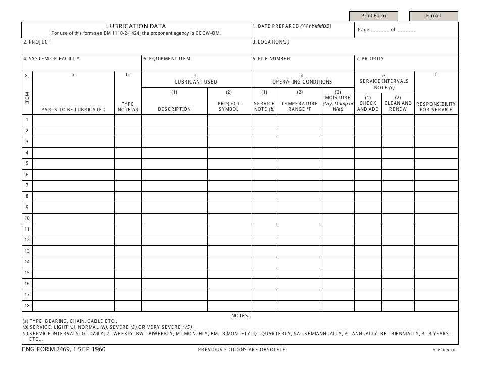 ENG Form 2469 - Fill Out, Sign Online and Download Fillable PDF ...