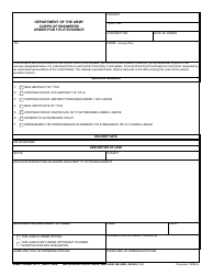 Document preview: ENG Form 1011 Order for Title Evidence