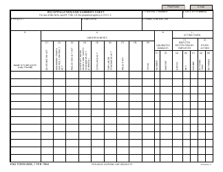 Document preview: ENG Form 2696 Recapitulation and Summary Sheet
