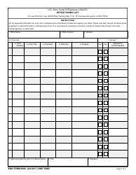 Document preview: ENG Form 6089 Office Forms List