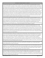 ENG Form 6265 Contract Requirements Package Security Review Cover Sheet (Non-army Customer), Page 3