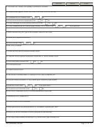 ENG Form 6225 Usace Kickoff Meeting Topics, Page 2