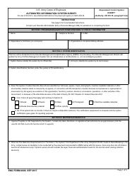 ENG Form 6088 Automated Information System Survey