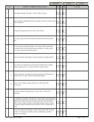ENG Form 6167 Annual Administrative Contracting Officer&#039;s (Aco) File Inspection Checklist, Page 5