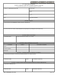 ENG Form 6080 Scope, Schedule, and Cost Change Request (Ssaccr)