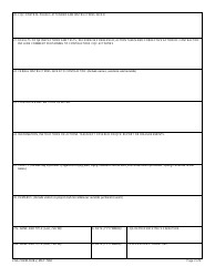 ENG Form 2538-2 Quality Assurance Report (Qar) Daily Log of Construction - Civil, Page 2