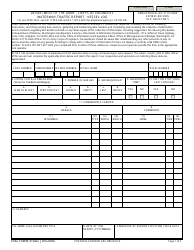 Document preview: ENG Form 3102D Waterway Traffic Report - Vessel Log