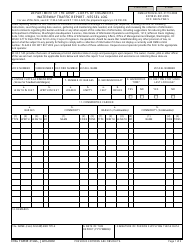 Document preview: ENG Form 3102C Waterway Traffic Report - Vessel Log