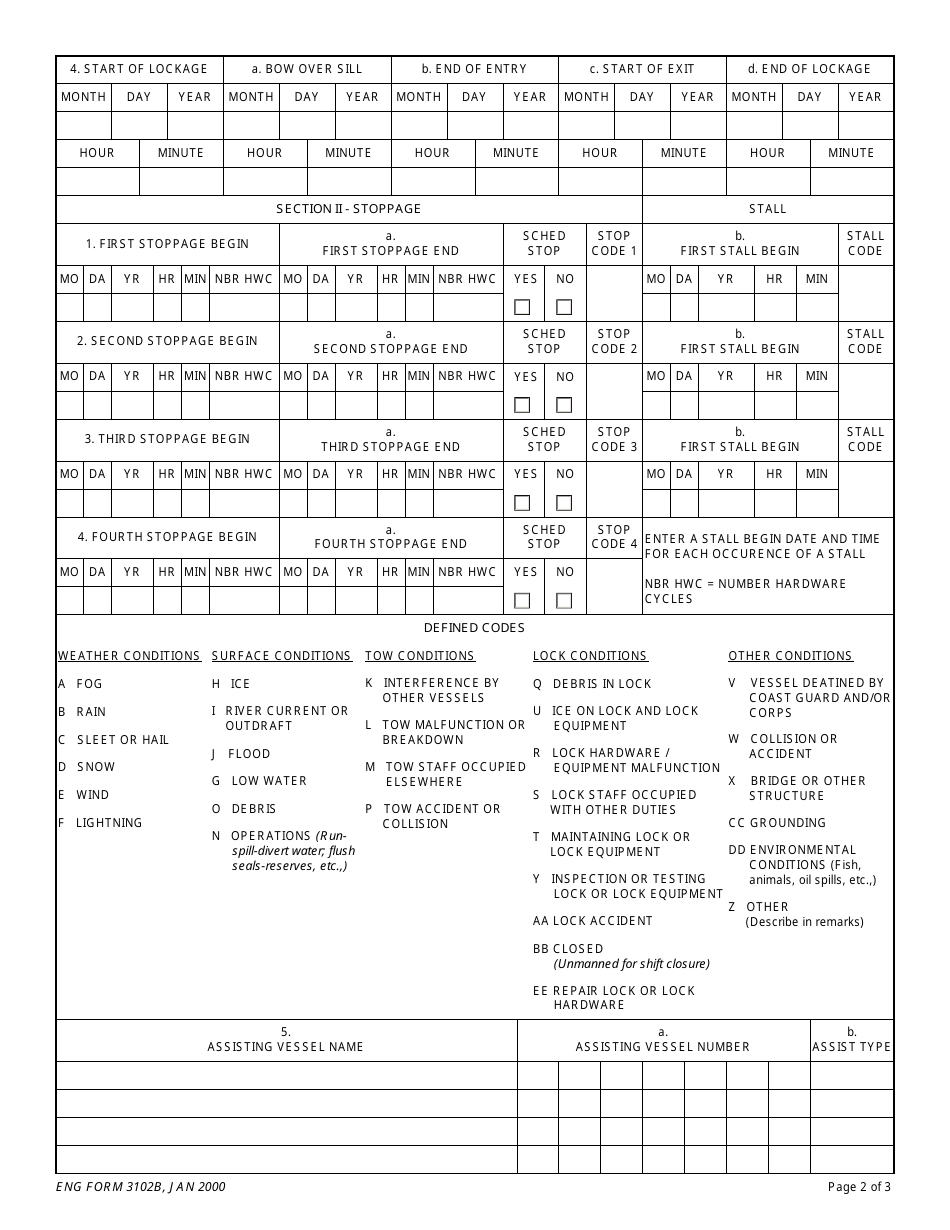 ENG Form 3102B - Fill Out, Sign Online and Download Fillable PDF ...