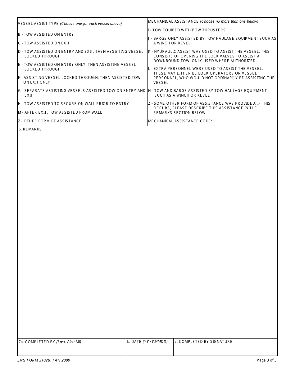 ENG Form 3102B - Fill Out, Sign Online and Download Fillable PDF ...