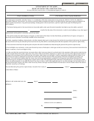 Document preview: ENG Form 2803 Right-Of-Entry for Construction