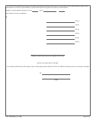 ENG Form 2926 Option to Purchase Real Property, Page 3