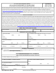 Document preview: ENG Form 4345 Application for Department of the Army Permit