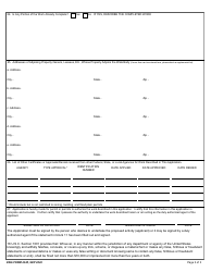 ENG Form 4345 Application for Department of the Army Permit, Page 3