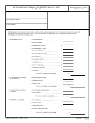 ENG Form 4439 Determination of Relocation Benefits Due Applicant