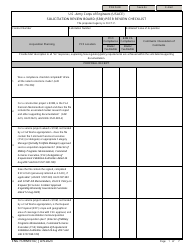 Document preview: ENG Form 6147 Solicitation Review Board (Srb) Peer Review Checklist