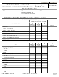 ENG Form 4890 Relocation Assistance Summary Report