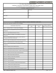 ENG Form 6234 Contract Specialist Proficiency Guide Task Tracking Sheet
