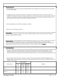 ENG Form 6177 Corps Water Infrastructure Financing Program (Cwifp) Application, Page 7