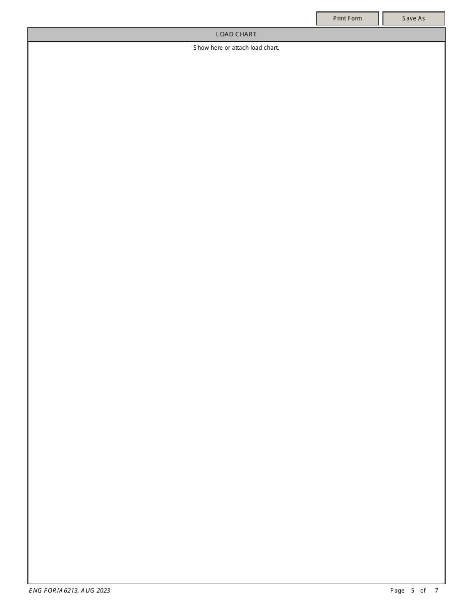 ENG Form 6213 Load Handling Equipment Crane Operation Critical Lift Plan, Page 5