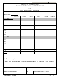 Document preview: ENG Form 6257 Appendix B Fitness and Health Program Pay Period Log Sheet