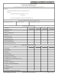 Document preview: ENG Form 6220 Plant Rate Computations