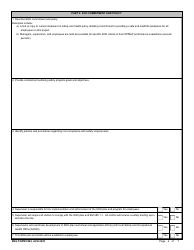 ENG Form 6292 Site-Specific Safety &amp; Occupational Health Plan Worksheet, Page 2