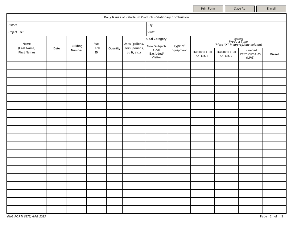 ENG Form 6275 - Fill Out, Sign Online and Download Fillable PDF ...