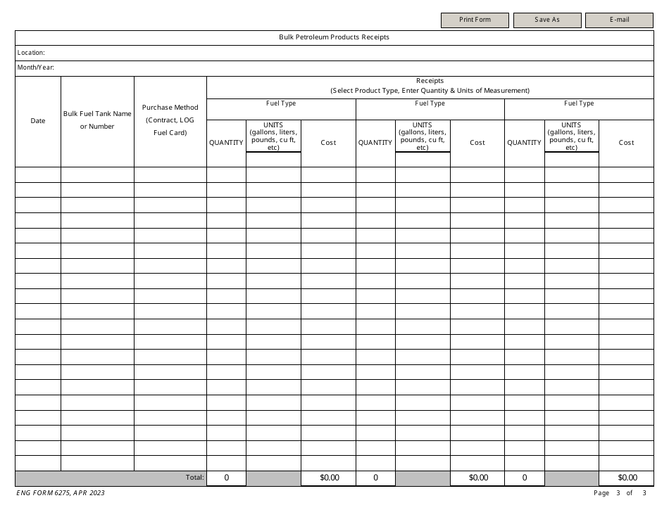 ENG Form 6275 - Fill Out, Sign Online and Download Fillable PDF ...