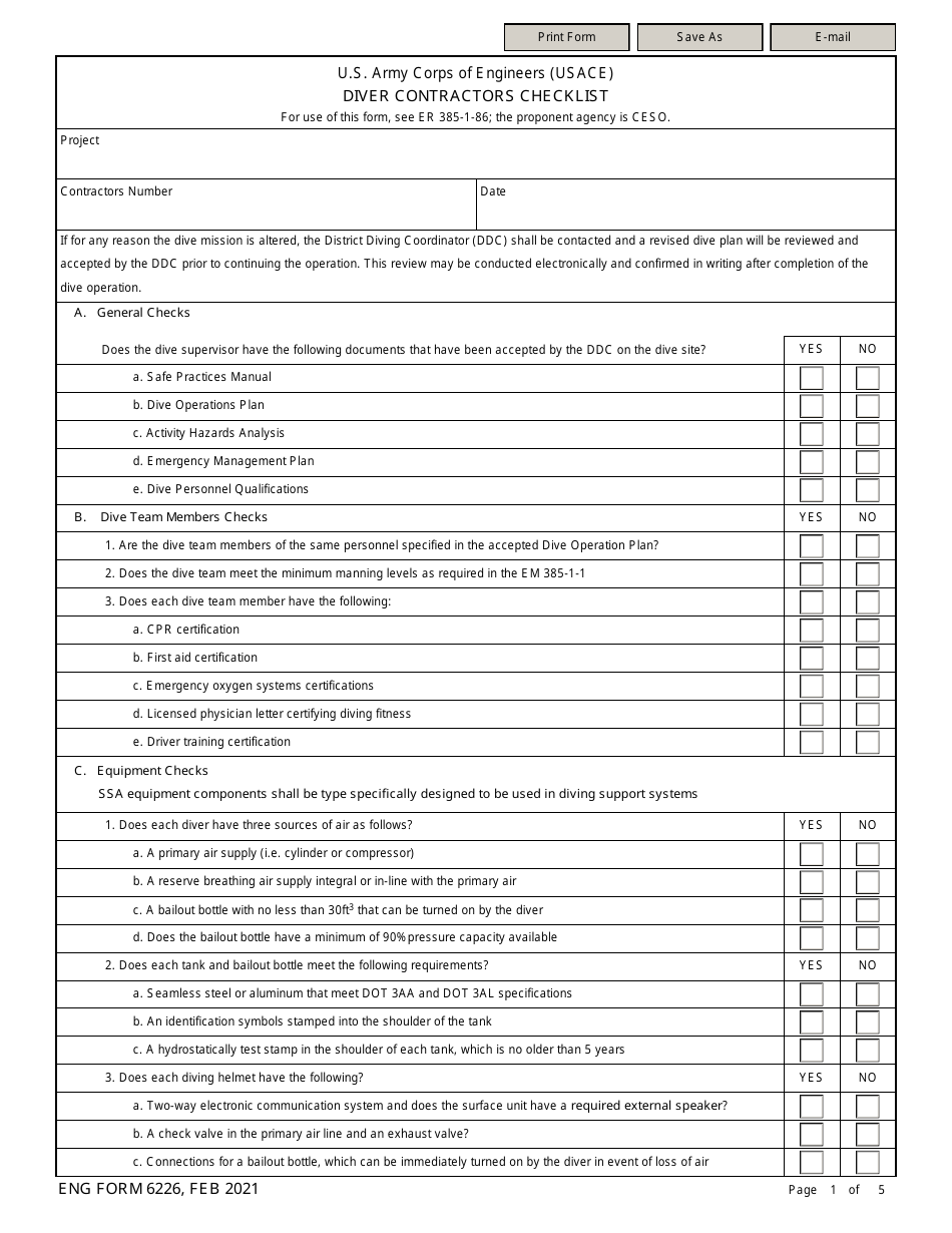 ENG Form 6226 Fill Out Sign Online and Download Fillable PDF ENG Form 6226 Fill Out Sign Online and Download Fillable PDF