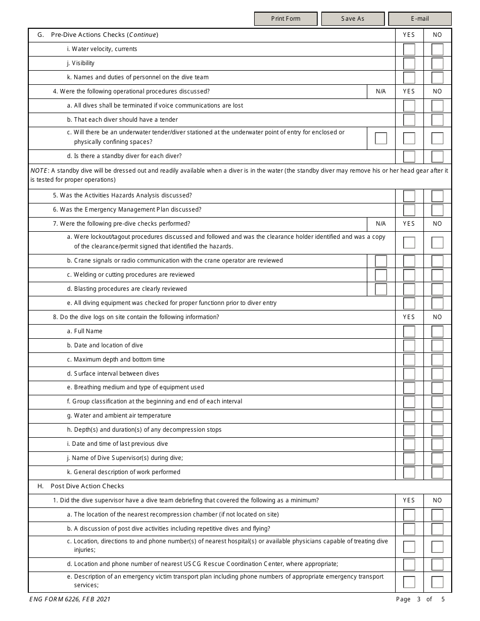 ENG Form 6226 Fill Out Sign Online and Download Fillable PDF ENG Form 6226 Fill Out Sign Online and Download Fillable PDF