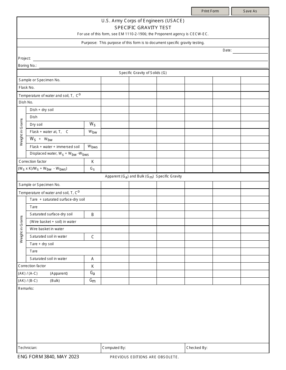 ENG Form 3840 - Fill Out, Sign Online and Download Fillable PDF ...