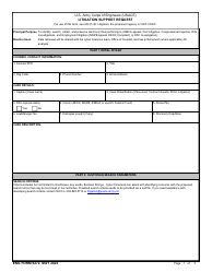 ENG Form 6272 Litigation Support Request