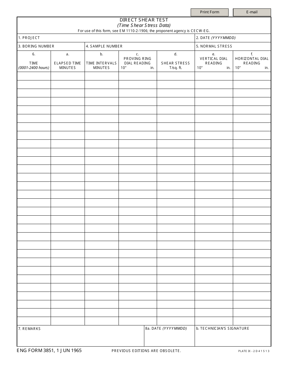 ENG Form 3851 - Fill Out, Sign Online and Download Fillable PDF ...