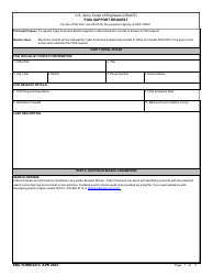 ENG Form 6273 Foia Support Request